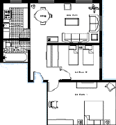 2 Bedroom Apartment Plan - Harbourside Apartments Sydney