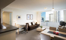 Living Area - One Bedrooom Apartment Mantra Chatswood