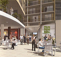 External Shopping Area - Meriton Parramatta Apartments